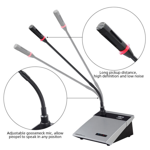 Hệ thống micro hội nghị không dây kỹ thuật số RC-4107C/D - Ảnh 3