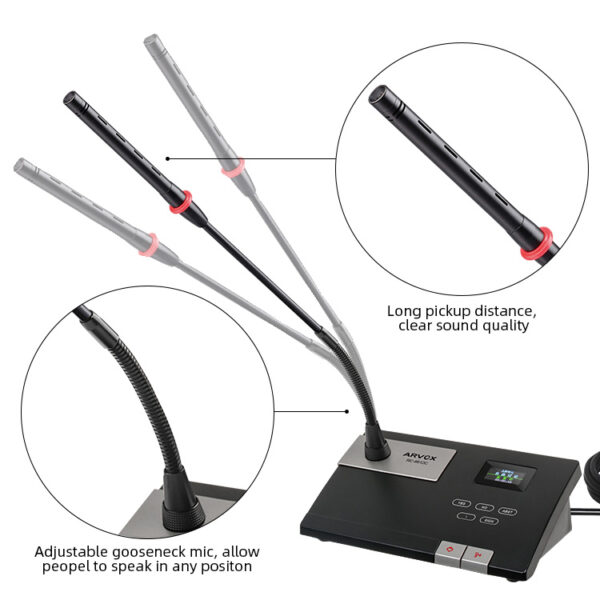 Micrô hệ thống hội nghị kỹ thuật số RC-6612C/D - Ảnh 4